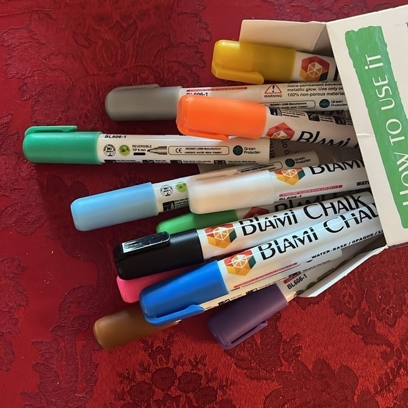 Brand New Set of Liquid Chalk Markers Bright Concentrated Arts Crafts Classroom - Picture 15 of 16